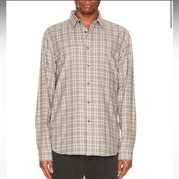 Theory - Men - Duffle Multi  Button-Up Shirt in Textured Check main image 0